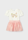 Completo t-shirt e gonna Mayoral bambina 3957