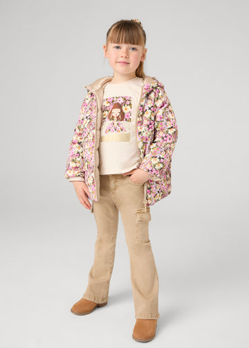 Pantalone twill cargo flare Mayoral bambina 4543