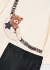 Completo leggings e felpa orso bambina Mayoral 4727