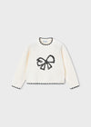 Maglione ricamo lustrini bambina Mayoral 4305
