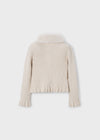 Cardigan colletto pellicciotto bambina Mayoral 4311