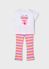 Completo leggings a campana e maglietta per bambina Mayoral 3709