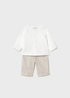 Completo pantalone lungo con camicia per neonato Mayoral Newborn 1564