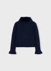 Cardigan colletto pellicciotto bambina Mayoral 4311