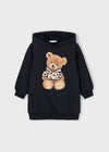 Vestito felpa cappuccio bambina Mayoral 4928