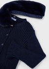 Cardigan colletto pellicciotto bambina Mayoral 4311