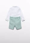 Completo bermuda e camicia con papillon per bambino Abel&Lula 15209